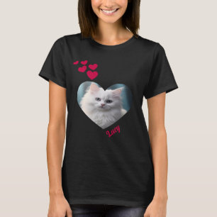 Camiseta Foto Y Nombre Mascota Personalizados Con Formas Pa