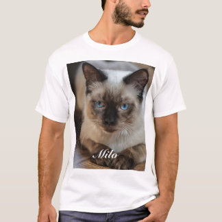 Camiseta Foto y nombre personalizados de Ragdoll Cat