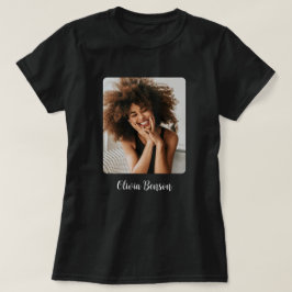 Camiseta Foto y nombre personalizados modernos Crea tu prop