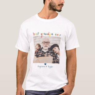 Camiseta Foto y nombres del "mejor abuelo de la historia" e