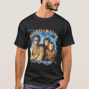Camiseta Foto y nombres personalizados de 'Mejor papá del m