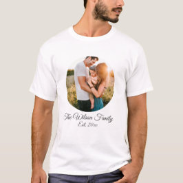 Camiseta Foto y texto de la familia personalizada