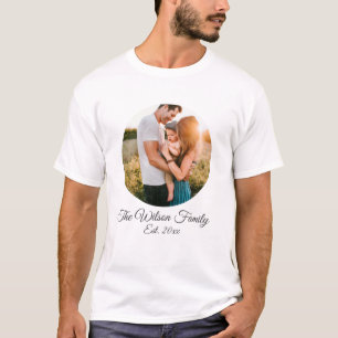 Camiseta Foto y texto de la familia personalizada