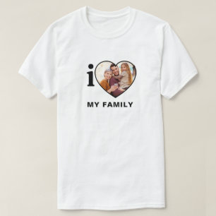 Camiseta Foto y texto del Personalizado masculino "I Heart"