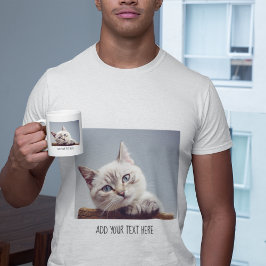 Camiseta Foto y texto Mascota personalizados