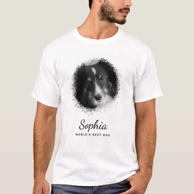 Camiseta Foto y texto Personalizado de su propio Mascota Pe (Anverso)