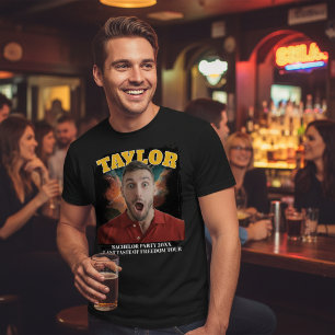 Camiseta Foto y texto personalizado divertido de concierto 