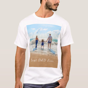 Camiseta Foto y texto personalizado: mejor DAD de la histor