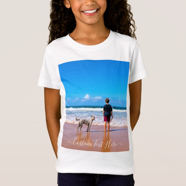 Camiseta Foto y texto personalizado - Su propio diseño - Am (Anverso)