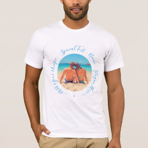 Camiseta Foto y texto personalizado - Su propio diseño - Ún