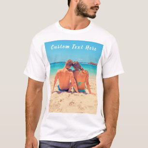 Camiseta Foto y texto personalizado - Su propio Personaliza