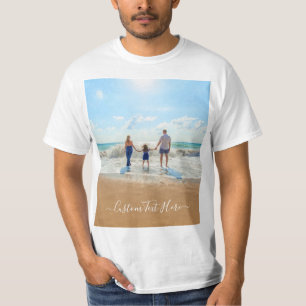 Camiseta Foto y texto personalizado - Único su propio dise