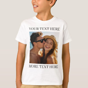 Camiseta Foto y texto personalizados
