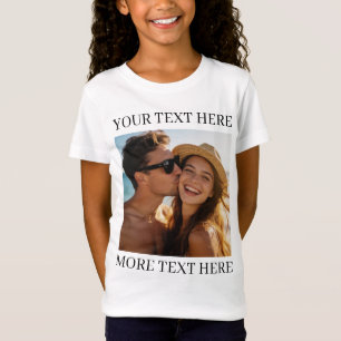 Camiseta Foto y texto personalizados