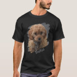Camiseta Foto y texto personalizados<br><div class="desc">Crea un Personalizado único personalizado personalizado Foto y camiseta de texto de Ricaso - diseñada con un marco de garabato que mostrará tu foto de manera moderna</div>