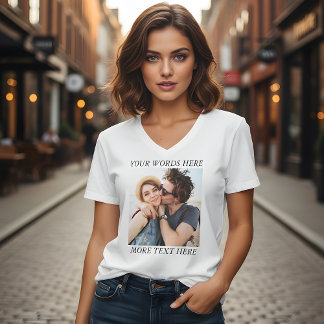 Camiseta Foto y Texto Personalizados
