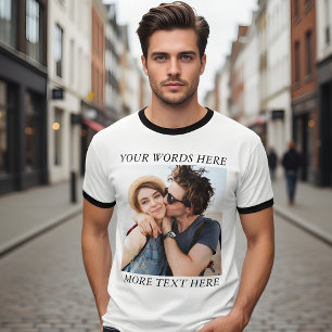 Camiseta Foto y texto personalizados