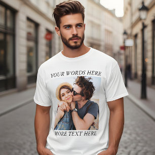 Camiseta Foto y Texto Personalizados