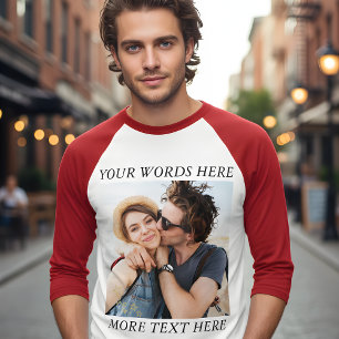 Camiseta Foto y texto personalizados