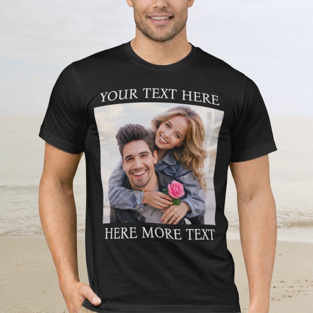 Camiseta Foto y texto personalizados (Subido por el creador)