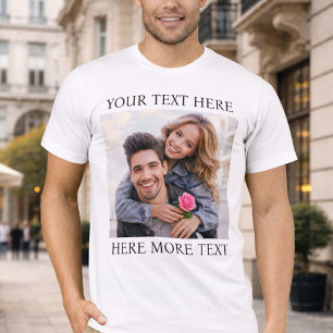 Camiseta Foto y texto personalizados