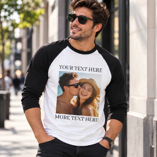 Camiseta Foto y texto personalizados