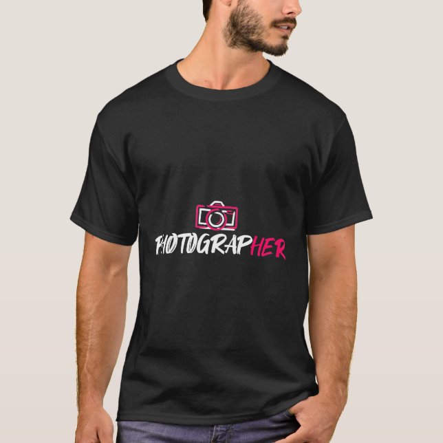 Camiseta Fotógrafa femenina (Anverso)