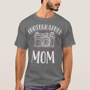 Camiseta Fotografa Mamá - Cámara fotográfica