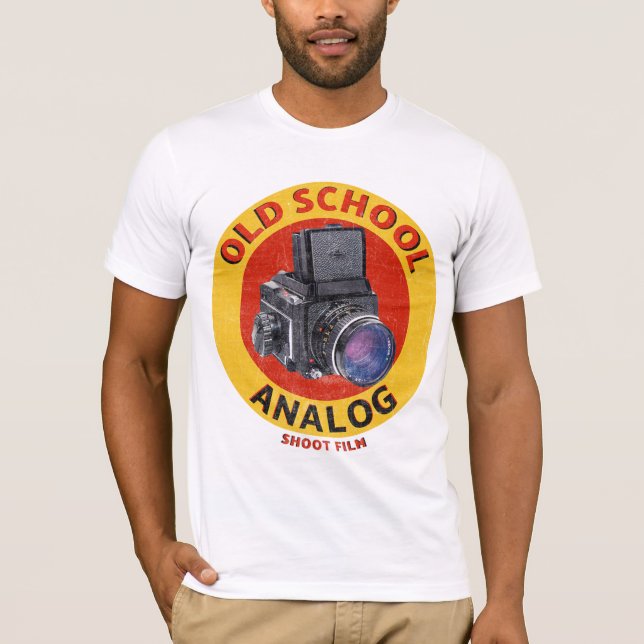 Camiseta Fotografía analógica de la vieja escuela (Anverso)