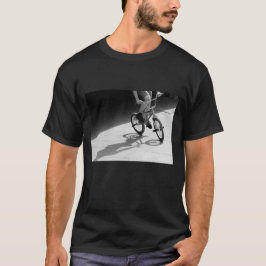 Camiseta fotografía bmx en blanco negro y negro