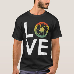 Camiseta Fotografía Cámara De Amor Para Fotógrafos MM