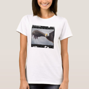 Camiseta Fotografía de águila calva Fotograma de tira de pe