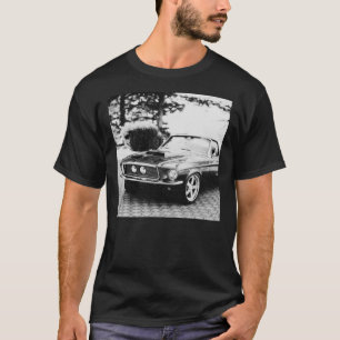 Camiseta Fotografía de automóviles en blanco y negro camise