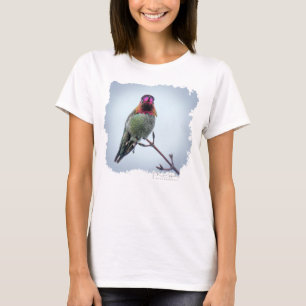 Camiseta Fotografía de aves de Anna's Hummingbird Vida silv