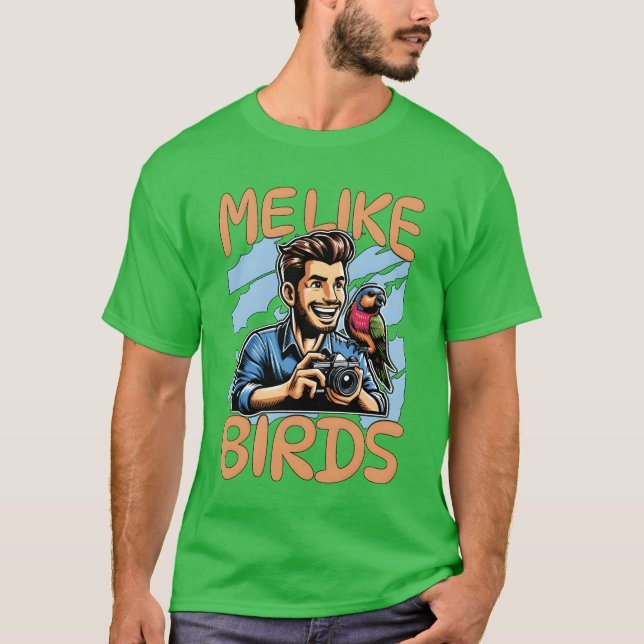 Camiseta Fotografía De Aves Me Gusta Aves Ornitología Aves (Anverso)