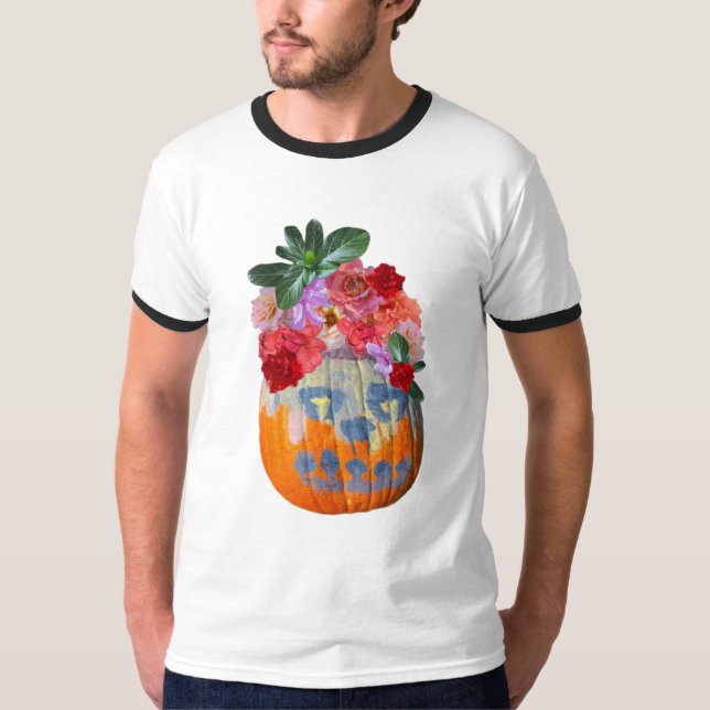 Camiseta Fotografía de calabaza temática de primavera festi (Anverso)