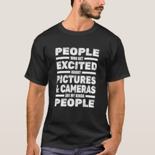 Camiseta Fotografía de cámara fotográfica de camarógrafo