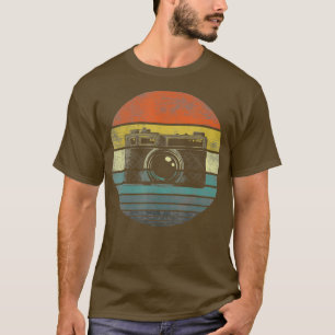 Camiseta Fotografía de cámara retro vintage con regalo de s