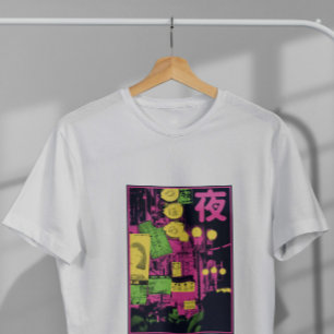 Camiseta Fotografía de Ciudad Japonesa