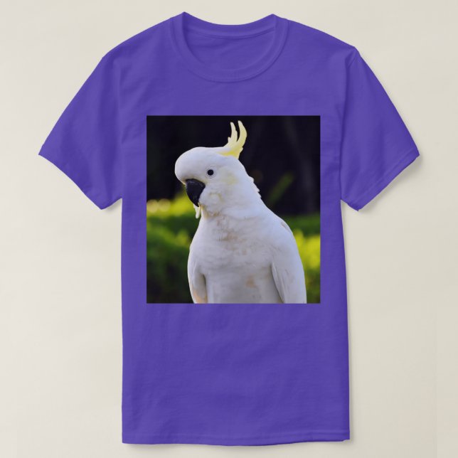 Camiseta Fotografía de Cockatoo en relieve de azufre (Diseño del anverso)