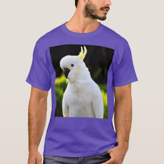 Camiseta Fotografía de Cockatoo en relieve de azufre