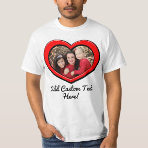 Camiseta Fotografía de color Personalizado de Día de San 