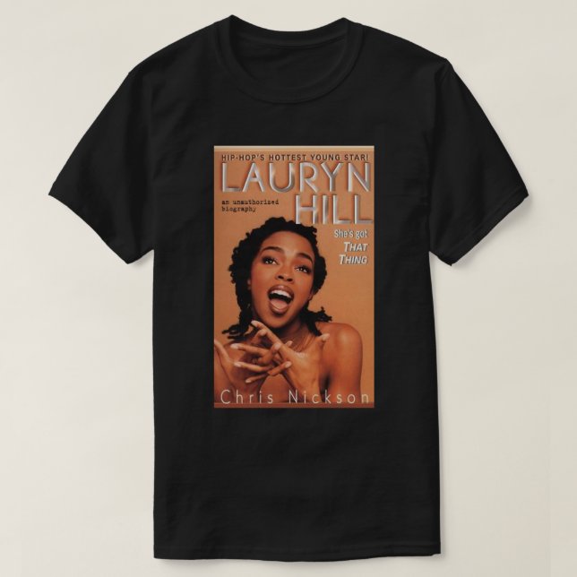 Camiseta Fotografia de época del actor americano Lauryn Hil (Diseño del anverso)