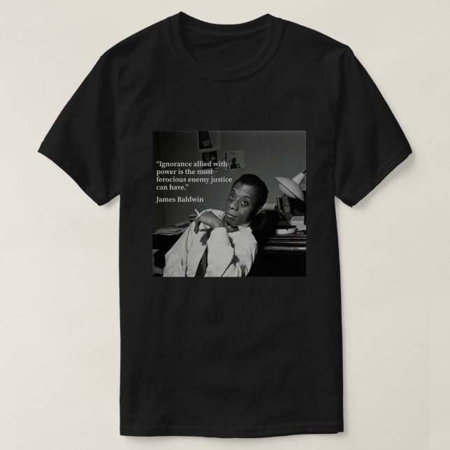Camiseta Fotografía de época James Baldwin Equality Gifts M (Diseño del anverso)