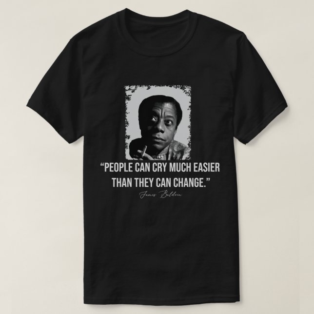 Camiseta Fotografía de época James Baldwin Gráfica regalo (Diseño del anverso)