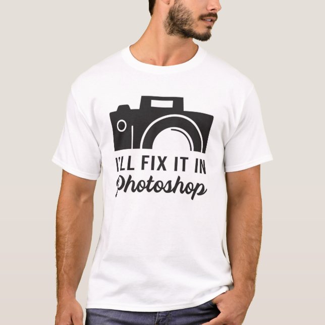 Camiseta Fotografía de fotógrafo crea divertida idea de reg (Anverso)