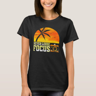 Camiseta Fotografía de fotógrafo nunca perdió cámara de enf