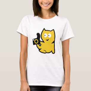 Camiseta fotografía de gato