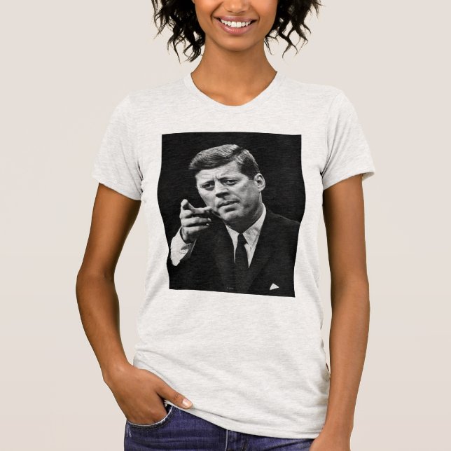 Camiseta Fotografía de John F. Kennedy 3 (Anverso)