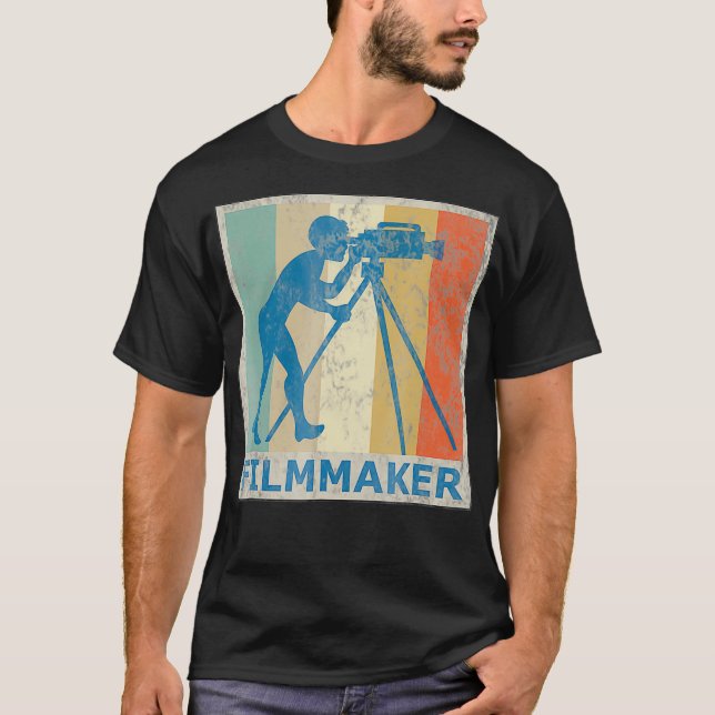Camiseta Fotografía de la cámara de un cineasta de estilo r (Anverso)
